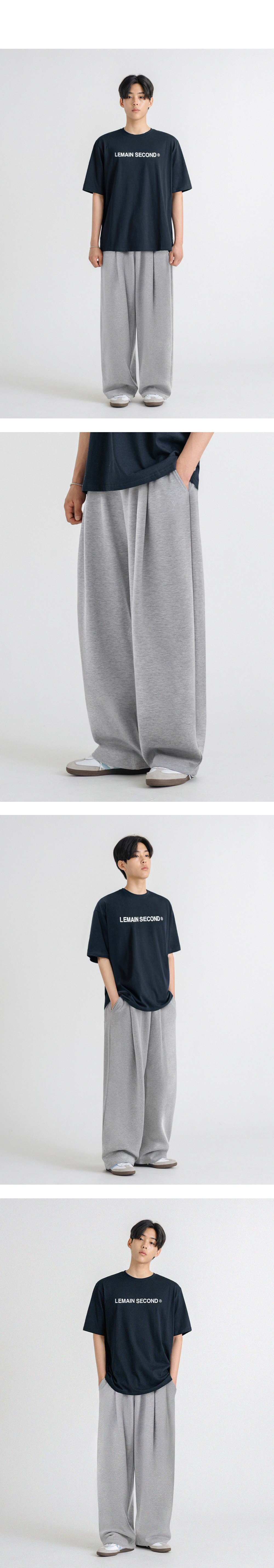 ◆2000Archives◆ BELTED SWEATPANTS MELANGE GREY 2A24HWPT01GY 1_f871e4dc-b5e6-4dd6-8b62-