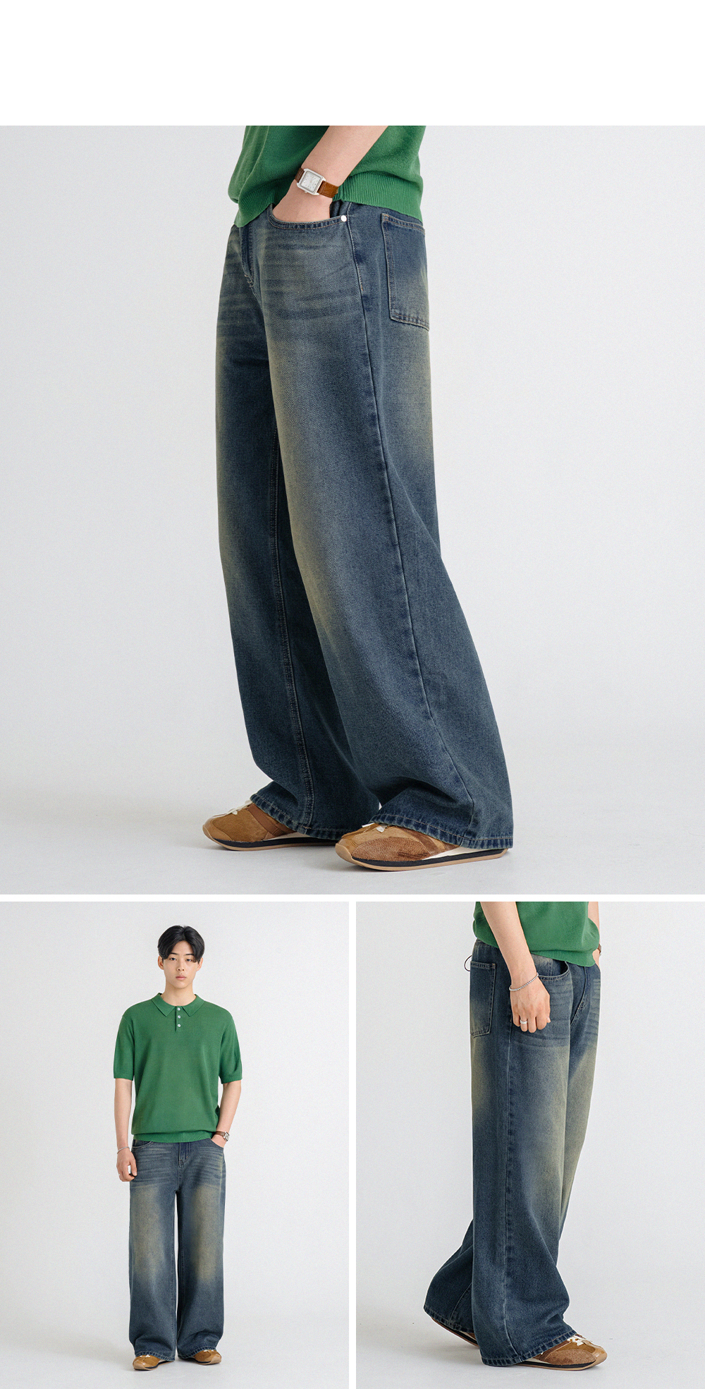 ★MUSINSA STANDARD★ Linen-like extra wide denim pants cream MUSINSA公式 | MUSINSA STANDARD Linen-like extra wide denim